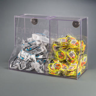 Poltex BLKEYEEAR Combo Eyewear / Earplug Bulk Dispenser