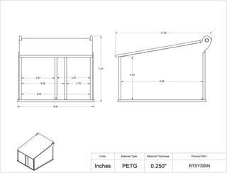 Poltex BTSYSBIN Benchtop Stack System - Bulk Bin