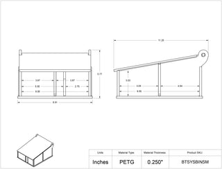Poltex BTSYSBIN Benchtop Stack System - Bulk Bin