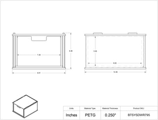 Poltex BTSYSCUBBY Benchtop Stack System