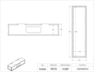 Poltex CASTBXSTK Cast Material Stacking Box