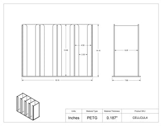 Poltex CELLCUL4 Cell Culture Plate Organizer