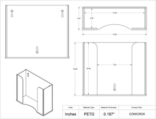 Poltex CONICRCK Conical Tube Rack Holder