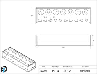 Poltex CONIC Conical Tube Rack