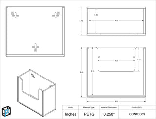 Poltex CONTEC Lint Free Cleanroom Wipe Holders