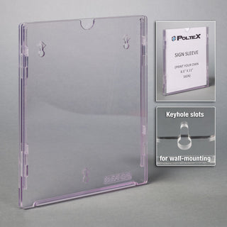 Poltex  Clean Room Sign Sleeve CLEANSIG