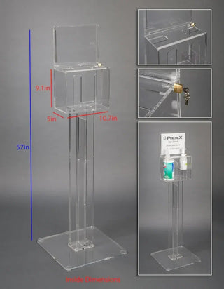 
Poltex DECORHSKIOSK2-S Decorative Respiratory Hygiene Kiosk Station
