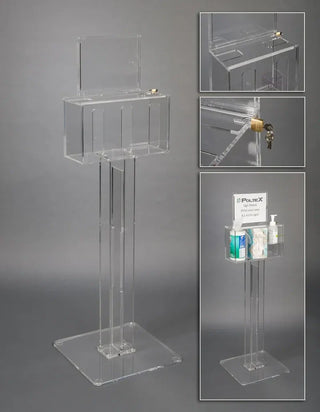 
Poltex DECORHSKIOSK2-S Decorative Respiratory Hygiene Kiosk Station
