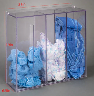 Poltex DISP3 3 Pocket Multi-Dispenser w/Lid