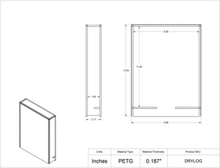 Poltex DRYLOGLAND Clean Room Liquid Resistant PETG Logbook Sleeve