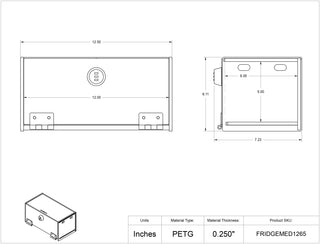 Poltex FRIDGEMED1265 Cold Storage Lock Box