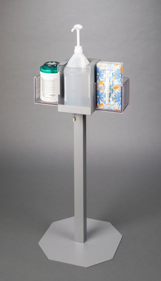 Poltex GALLONLCK Gallon Hand Sanitizer Stand - Steel, Locking