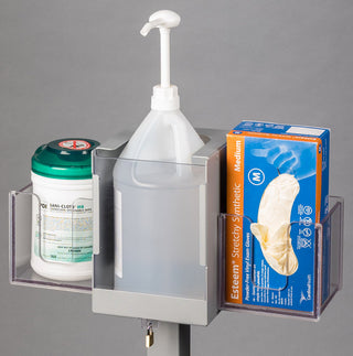Poltex GALLONLCK Gallon Hand Sanitizer Stand - Steel, Locking