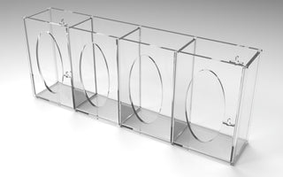 Poltex GBACOV1-W Acrylic Glove Box Holder Wall Mount