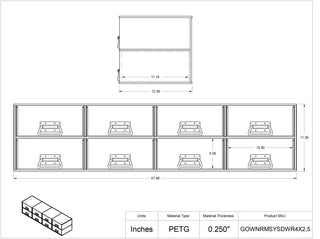 Poltex GOWNRMSYSBAS Gown Room System Unit