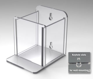Poltex HANDSANLFIX Large Hand Sanitizer Holder with Fixed Drip Tray