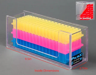 Poltex HOODRCK9.5W Hood Mount Tube/Vial Rack Holder - 9.5W