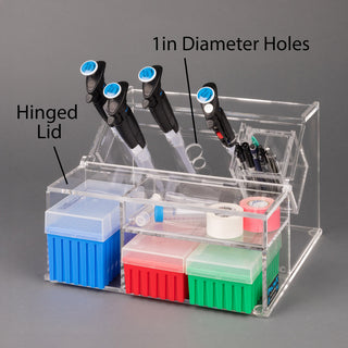 Poltex HOUSAC Pipette Stand with Pens, Tips & Storage Bin