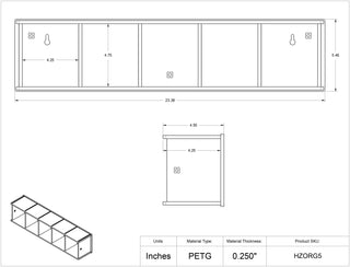 Poltex HZORG Horizontal Pipette Tip Organizer