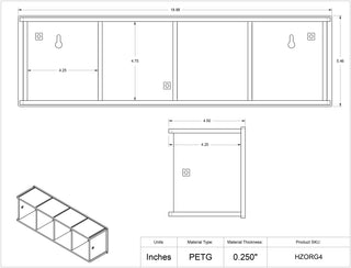 Poltex HZORG Horizontal Pipette Tip Organizer