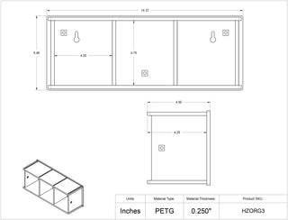 Poltex HZORG Horizontal Pipette Tip Organizer