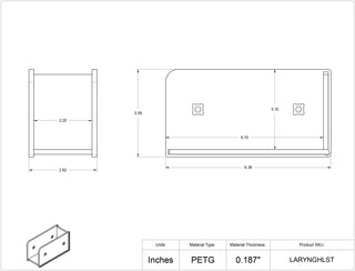 Poltex LRYNGHLST Fiber Optic Laryngoscope Blade Holster