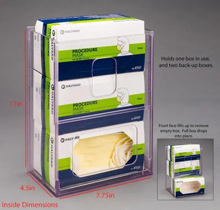 Poltex MASK3VM Visual Management Mask Box Holder - 3 Box