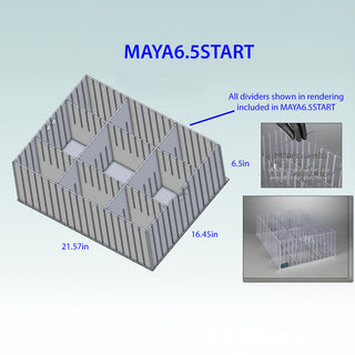 Poltex MAYA6.5 Med Cart 6.5 inch Tall Comb