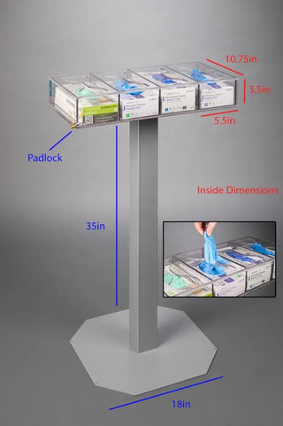 Poltex NOWASTGB No Waste Glove Box Holder on Stand