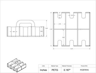 Poltex PCRTRY PCR Tube Tray Caddy