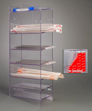 Poltex PGSERPIP6 6 Pocket Serological Pipette Holder (PETG)