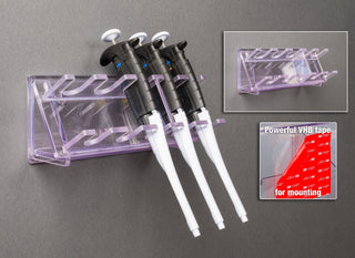 Poltex PIPRKWL Modular PETG Wall Pipette Racks for 5 or 6 Pipettors