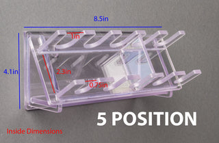Poltex PIPRKWL Modular PETG Wall Pipette Racks for 5 or 6 Pipettors