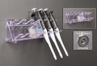Poltex PIPRKWL Modular PETG Wall Pipette Racks for 5 or 6 Pipettors