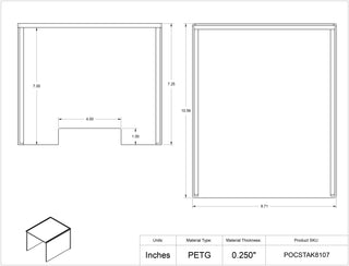 Poltex POCSTAK8107 Point Of Care Machine Risers