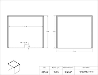 Poltex POCSTAK8107 Point Of Care Machine Risers