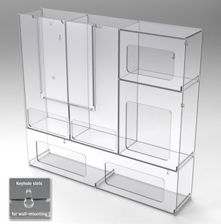 Poltex PPESTAT Modular PETG PPE Isolation Stations for Gowns, Masks & Gloves