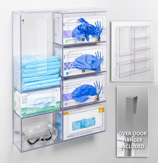 Poltex PPESTAT Modular PETG PPE Isolation Stations for Gowns, Masks & Gloves