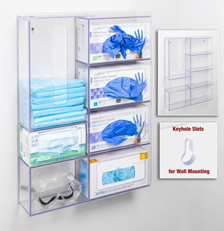 Poltex PPESTAT Modular PETG PPE Isolation Stations for Gowns, Masks & Gloves