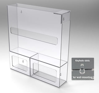 Poltex PPESTAT Modular PETG PPE Isolation Stations for Gowns, Masks & Gloves