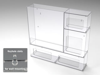 Poltex PPESTAT Modular PETG PPE Isolation Stations for Gowns, Masks & Gloves