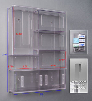 Poltex PPESTAT Modular PETG PPE Isolation Stations for Gowns, Masks & Gloves