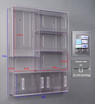 Poltex PPESTAT Modular PETG PPE Isolation Stations for Gowns, Masks & Gloves