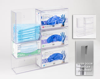 Poltex PPESTAT Modular PETG PPE Isolation Stations for Gowns, Masks & Gloves