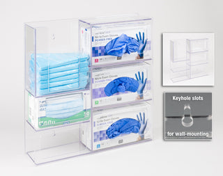 Poltex PPESTAT Modular PETG PPE Isolation Stations for Gowns, Masks & Gloves