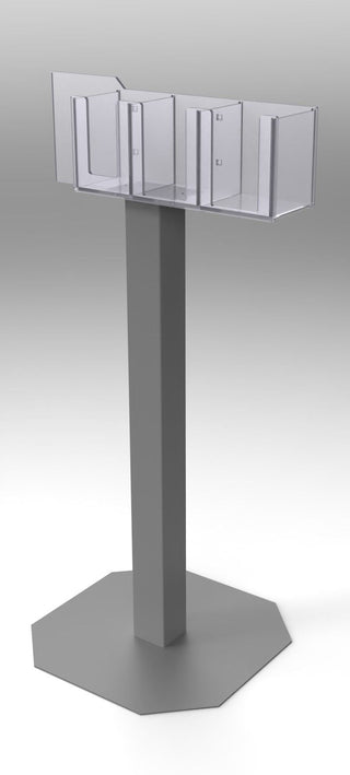 Poltex RESP4HSAN-3STL Respiratory Hygiene Station w/Touch Free Mounting Space