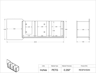 Poltex RESP4HSAN-3STL Respiratory Hygiene Station w/Touch Free Mounting Space
