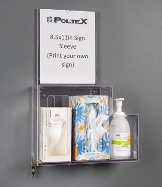 Poltex RESPG Theft Deterrent/Locking Respiratory Hygiene Station G