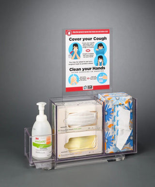 Poltex RESPI-3STL-SLV Respiratory Hygiene Station I