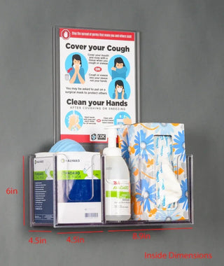 
Poltex RESPQ-S-SLV Respiratory Hygiene Station Q on Acrylic Stand
